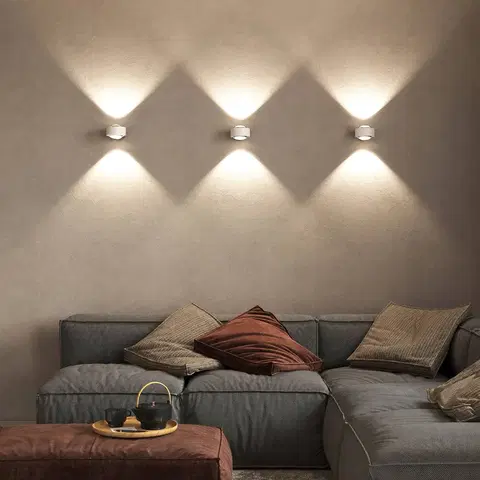 Bodové svetlá Top Light Puk Maxx Wall, LED, šošovky číre, biela matná