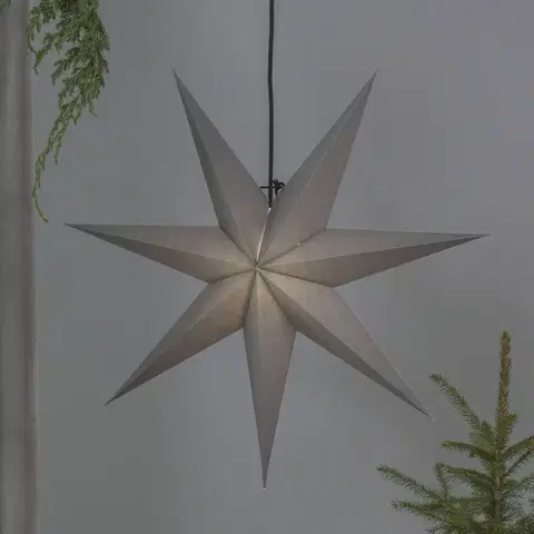 Vianočné svetelné hviezdy STAR TRADING Papierová hviezda Ozen sedemcípa Ø 70 cm