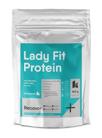 Proteíny pre ženy Lady Fit Protein - Kompava 500 g Vanilka+Smotana