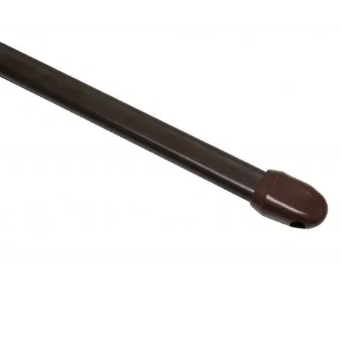 Závesy Vitrážna tyč rozťažná, plochá 11 mm hnedá, 80 - 115 cm