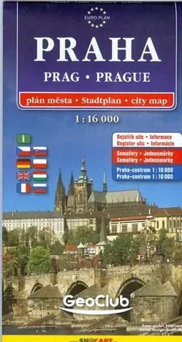 Slovensko a Česká republika SC Praha 1:16 000 městský plán