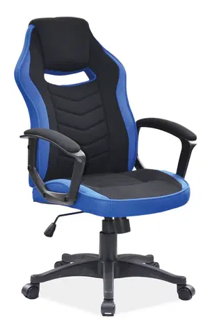 Kancelárske stoličky Signal Kancelárska stolička CAMARO čierna/modrá