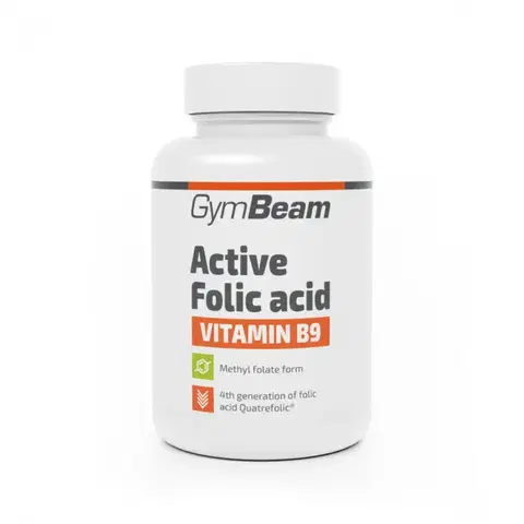 Vitamíny B GymBeam Active Folic acid (Vitamín B9) 60 kaps.