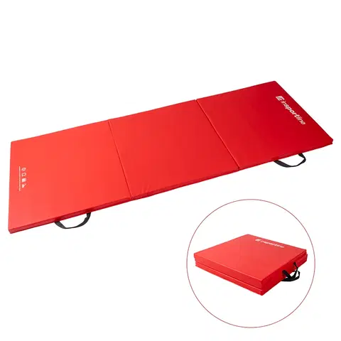 Žinenky Skladacia gymnastická žinenka inSPORTline Trifold 180x60x5 cm červená