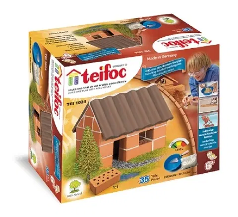 Stavebnice z hliny Teifoc TEIFOC Malý rodinný domček