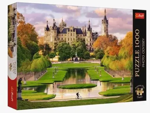 1000 dielikov Trefl Puzzle Foto Odysea: Zámok Schwerin, Nemecko 1000 Premium Plus Trefl