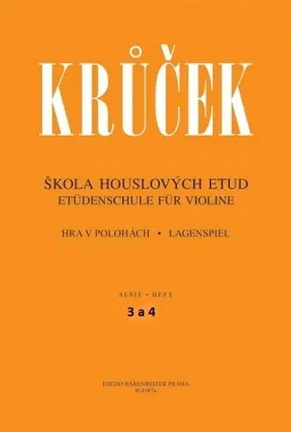 Hudba - noty, spevníky, príručky Škola houslových etud II - Václav Krůček