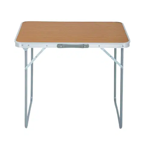 Záhradné stoly SERA skladací kempingový stolík, vzor dreva