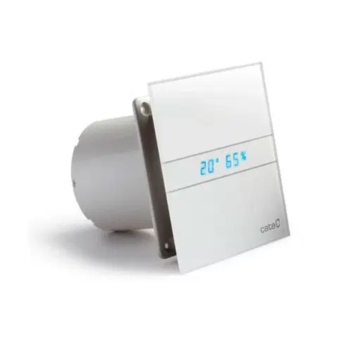 Domáce ventilátory CATA - E-150 GTH kúpeľňový ventilátor axiálny s automatom, 10W/19W, potrubie 150mm, bie 00902200