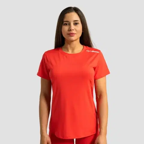 Tričká a tielka GymBeam Dámske športové tričko Limitless Hot Red  MM