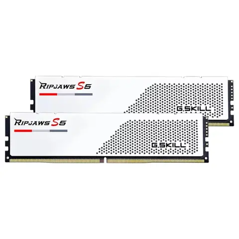 Pamäte G.SKILL 32 GB kit DDR5 6000 CL30 Ripjaws S5 white F5-6000J3040F16GX2-RS5W