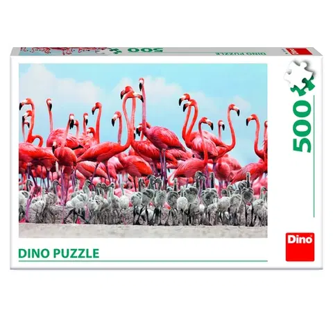 500 dielikov Dino Toys Puzzle Plameniaci 500 Dino
