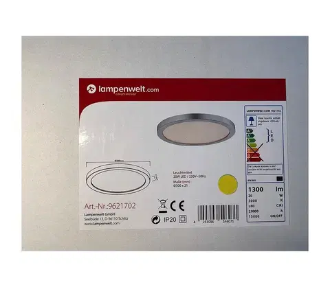 Svietidlá Arcchio Arcchio - LED Stmievateľné stropné svietidlo SOLVIE LED/20W/230V 
