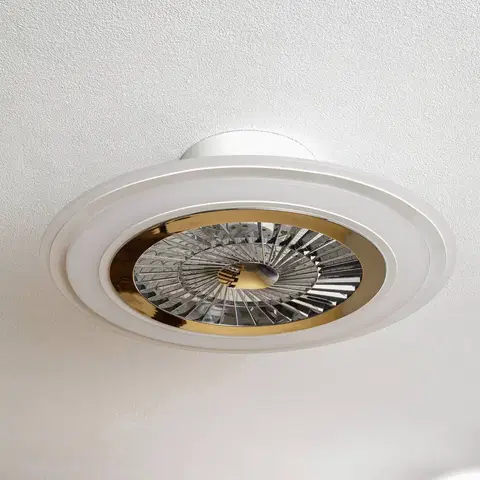 Stropné ventilátory so svetlom Starluna Starluna Leoman stropný LED ventilátor, biela