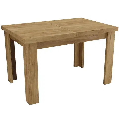 Jedálenské stoly Rozkladací stôl  malý Natural 120/160x80cmx80 ribbeck
