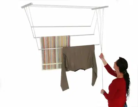 Sušiaky na bielizeň Kinekus Sušiak na prádlo, stropný, 5-tyčový, 200cm