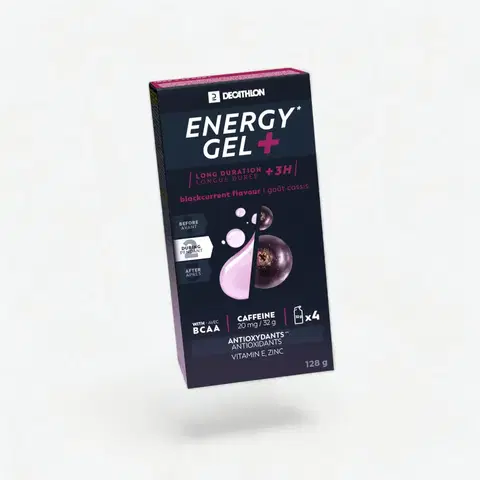 činky Energetický gél ENERGY GEL + čierne ríbezle 4 × 32 g