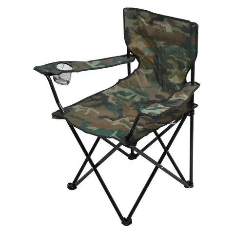Outdoorové vybavenie Cattara Kempingová skladacia stolička Bari army, 49 x 39 x 84 cm