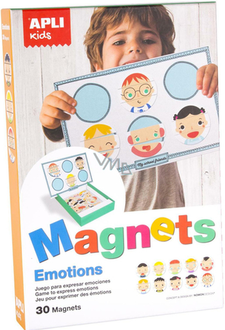Magnetické hry APLI APLI Krabička s magnetmi -Emócie