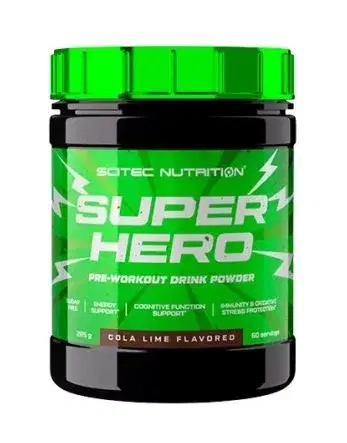 Práškové pumpy SuperHero - Scitec Nutrition 285 g Mango+Lime