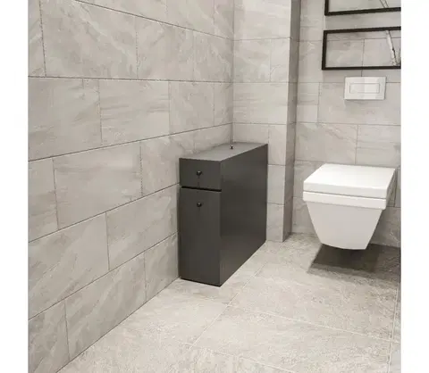 Kúpeľňové skrinky  Kúpeľňová skrinka CALENCIA 55x60 cm antracit 