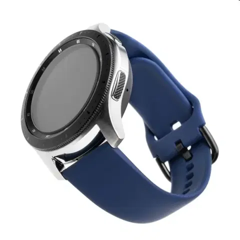 Príslušenstvo k wearables FIXED Silikónový remienok s Quick Release so šírkou 22 mm pre smartwatch, modrý