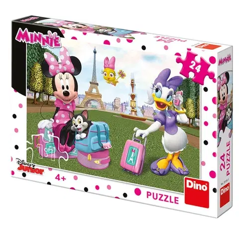 Do 49 dielikov Dino Toys Puzzle Minnie v Paríži 24 Dino