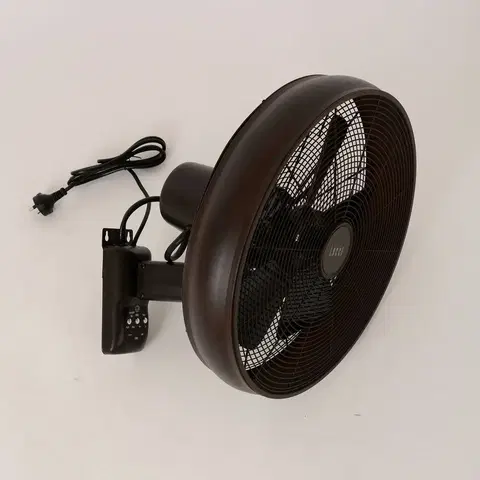 Stropné ventilátory Beacon Lighting Nástenný ventilátor Breeze, Ø 41 cm, čierny