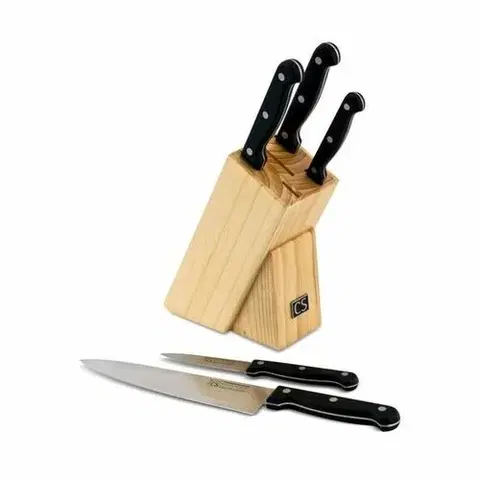 Kuchynské nože CS Solingen STAR Sada nožov v bloku 6 ks