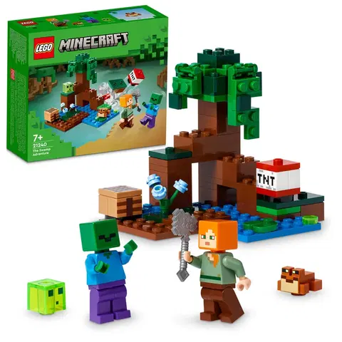 Hračky LEGO Minecraft LEGO - Minecraft 21240 Dobrodružstvo v močiaroch