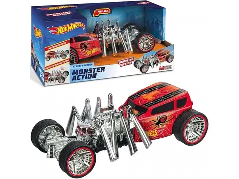 Hračky - autíčka MATTEL - Hot Wheels Monsters Action Street Creeper auto na baterie 22cm
