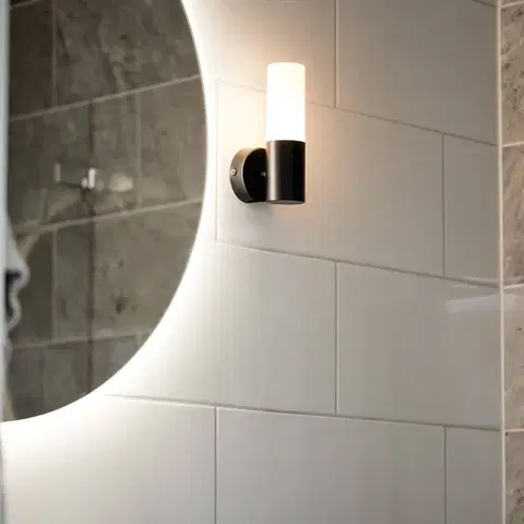 Nástenné svietidlá PR Home PR Home Nástenné kúpeľňové svietidlo Beta, čierne, IP44
