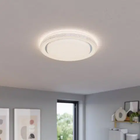 SmartHome stropné svietidlá Lindby Lindby Mizuni stropné LED svetlo, RGBW smart 48 cm