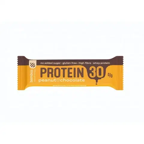 Proteínové tyčinky Bombus Proteínová tyčinka Protein 30% 20 x 50 g lieskový orech &  kakao