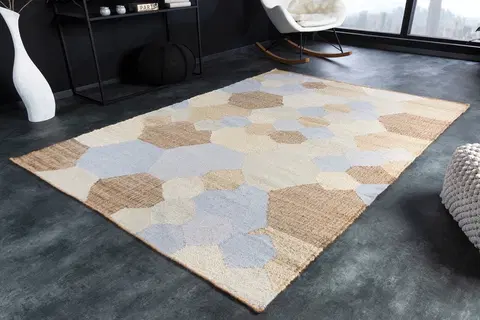 Koberce LuxD Dizajnový koberec Sarina 230 x 160 cm béžovo-modrý