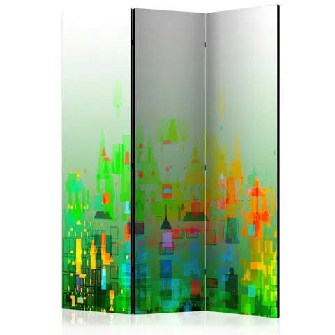 Paravány Paraván Abstract City Dekorhome 135x172 cm (3-dielny)