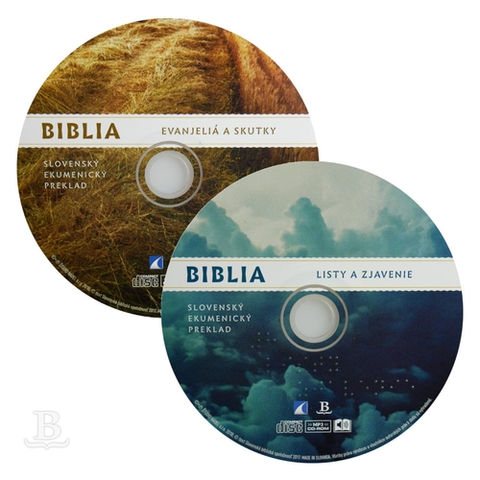 Biblie, biblistika Slovenská biblická spoločnosť Audio Nová zmluva, sada 2 CD, ekumenický preklad