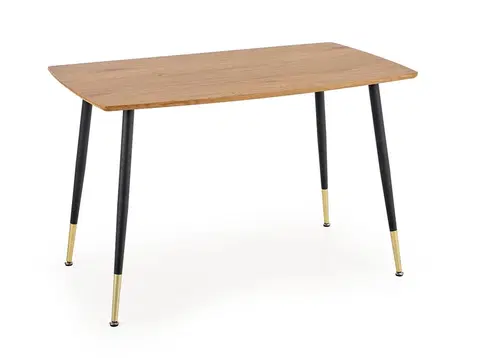 Jedálenské stoly HALMAR Tripolis jedálenský stôl dub zlatý / čierna