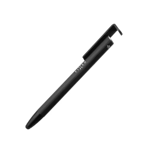 Stylusy FIXED dotykové pero 3 v 1 so stylusom a stojanom, čierne