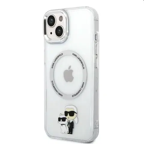 Puzdrá na mobilné telefóny Puzdro Karl Lagerfeld MagSafe IML Karl and Choupette NFT pre Apple iPhone 14 Plus, transparentné 57983112454