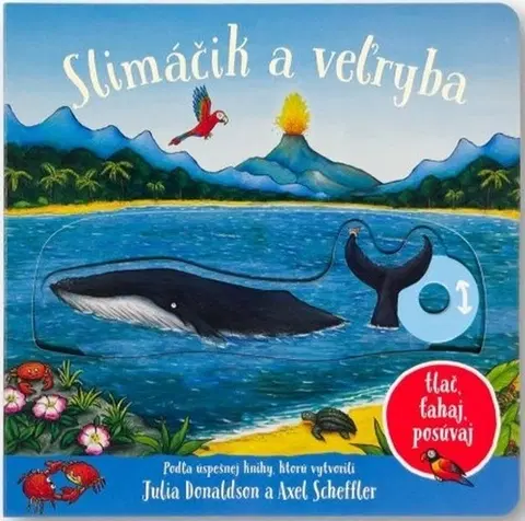 Leporelá, krabičky, puzzle knihy Slimáčik a veľryba - Julia Donaldson,Axel Scheffler