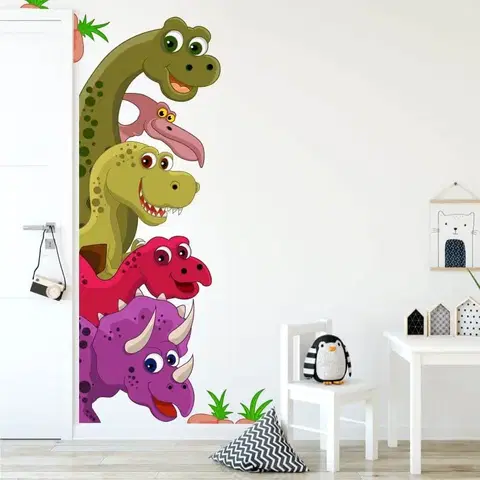 Nálepky na stenu Dinosaury - Nálepka okolo dverí