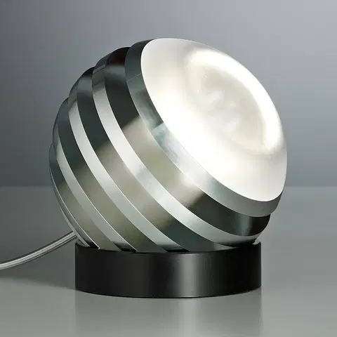 Stolové lampy TECNOLUMEN TECNOLUMEN Bulo – stolná lampa LED hliník