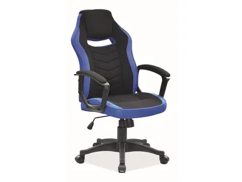 Kancelárske stoličky KENTAKA kancelárske kreslo, čierna, modrá