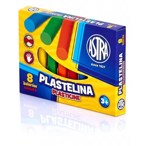 Hračky ASTRA - Plastelína základná 8 farieb, 83814902