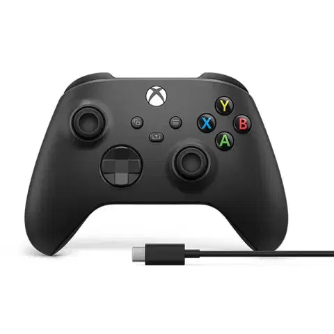 Gamepady Microsoft Xbox Wired Controller, carbon black 1V8-00002