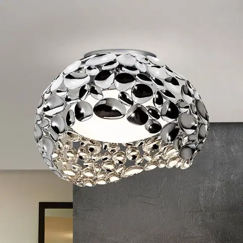 Stropné svietidlá Schuller Valencia Narisa LED stropné svietidlo, Ø 46 cm, chróm