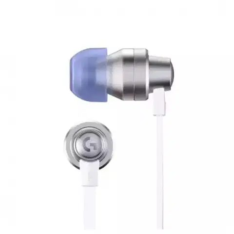 Slúchadlá Logitech G333 - herné slúchadlá do uší, 3,5mm + USB-C, biele 981-000930