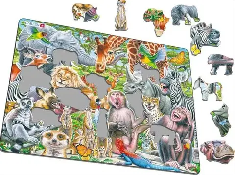 LARSEN puzzle Larsen Puzzle Puzzle Šťastne africké zvieratka - Selfie Larsen CZ3-ZZ