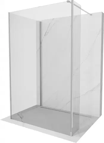 Sprchové dvere MEXEN/S - Kyoto Sprchová zástena WALK-IN 130 x 110 x 30 cm, transparent, chróm 800-130-110-221-01-00-030